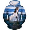 Fashion New Horse Animal 3D Print Hoodie Men Women Casual Hoodies Oversized Hoody Pullover Hooded Sweatshirts Kids Tops Clothing
