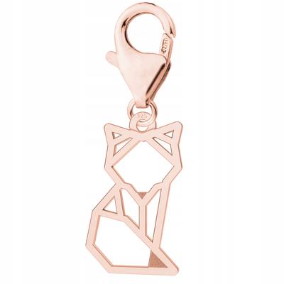 Gold-plated Pendant with a Pet Cat, Silver 925