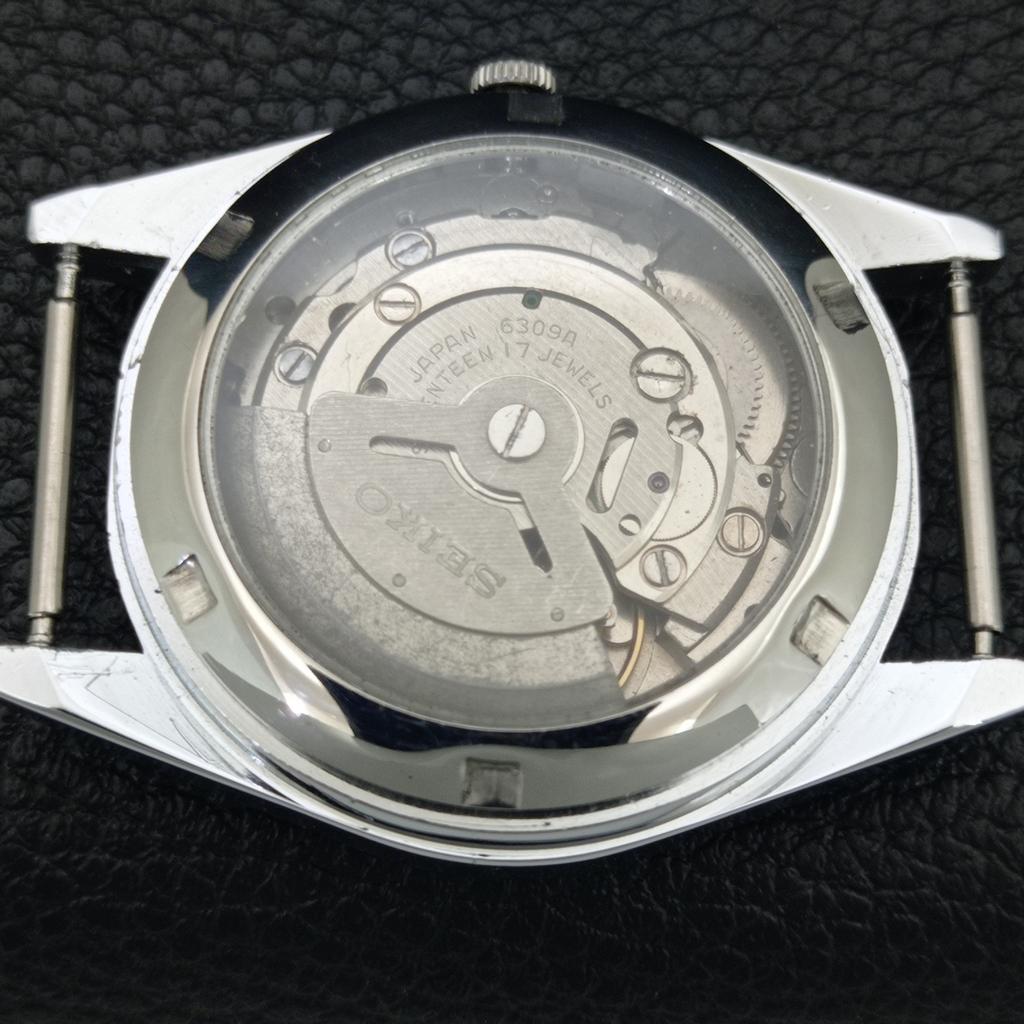 SEIKO 5 AUTOMATIC 6309A VINTAGE REFURBISHED JAPAN MENS RED DIAL WATCH a444011-1