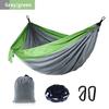 Сплошной цветной гамак с парашютом и ремнями для гамака и черным карабином, для кемпинга, выживания, путешествий, двухместной уличной мебели