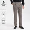Мужские эластичные брюки Langdeng в стиле business casual, прямого кроя