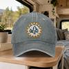 Jt Bike Adventure Vintage Washed Baseball Cap Retro Duckbill Hat Adjustable Unisex Outdoor Sports Daily Wear Party Gift