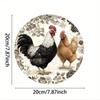 Винтажное Металлическое Настенное Искусство 'Курица' Декор для Дома Кафе Подарок
