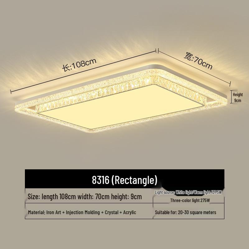 Modern Minimalist Ceiling Light for Living Room, Bedroom, Study, or Dining Room - Round and Super Bright