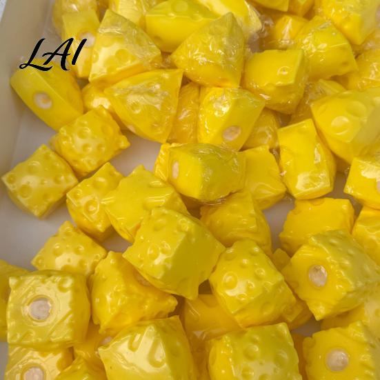 Relaxation Hand Toy Shapeable Cheese Squeeze Toy Anxiety Relief Triangle Sensory Portable Stress Reliever Slow Rising Cube Pinch Home Office Tool