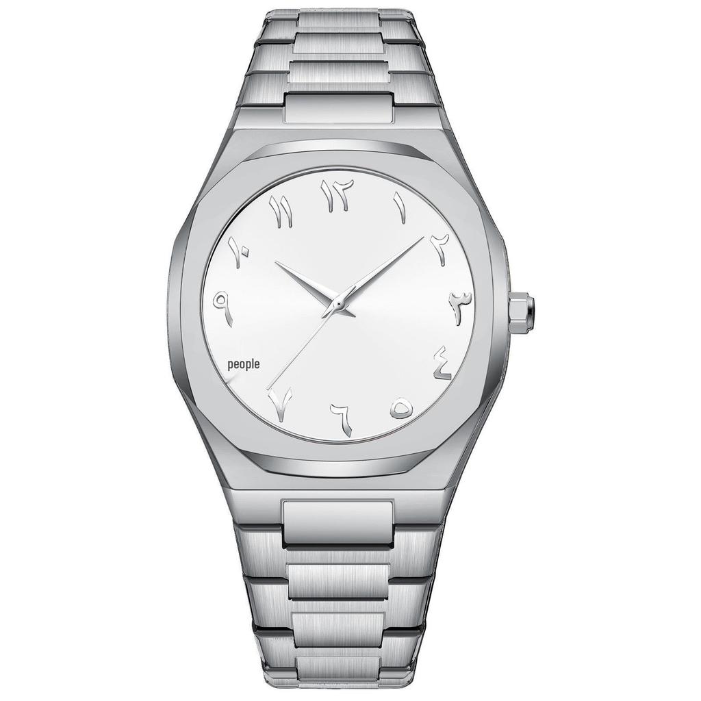 Мужские кварцевые часы высокого класса с арабскими цифрами – Элегантный деловой дизайн