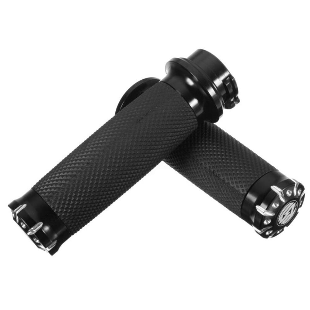 2PCS 25mm Motorcycle Handlebar Hand Grips for Sport-ster Cruiser Custom