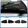 For Volkswagen Golf 6 MK6 GTI GTD 2009-2013 Carbon Fiber Pattern Mirror Case Black Side Wing Rearview Mirror Cover