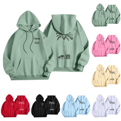 Женская мода, легкий женский свитер с длинными рукавами и карманами, рождественская толстовка с капюшоном