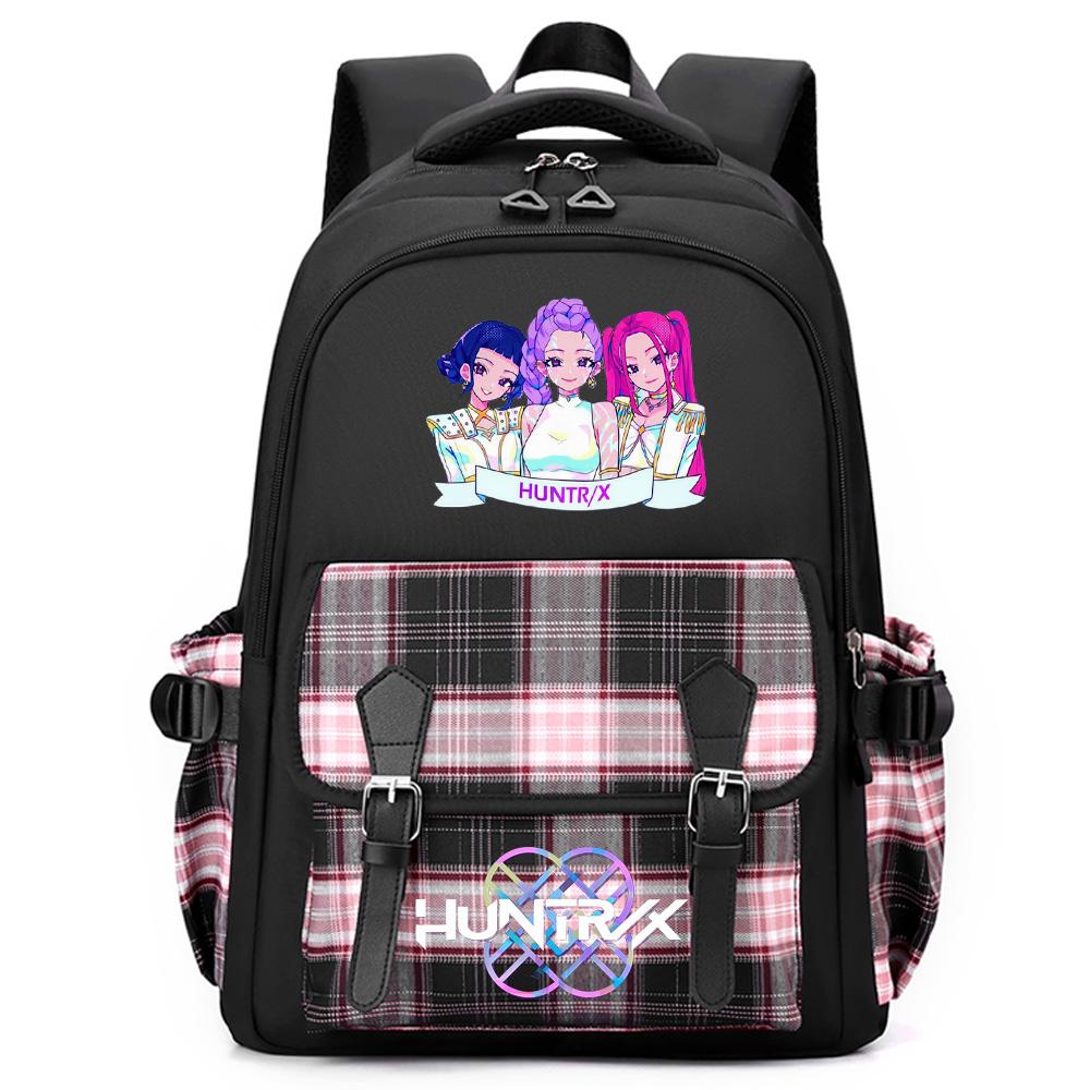 Anime Cute Cartoon K-Pop Printed Large Capacity Backpack for Teenger Student Girl Boy Schoolbag Bookbag Women Waterproof Travel Bag Mochila Kid Gift