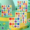 3D Puzzle Wooden Kids Toys Colorful Montessori Number Letter Geometry Shape Matching Game Early Educational Children Toys Gift