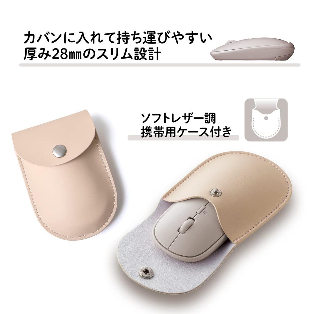 PLUS Mouse Jibuniro Slim Handheld Mouse, Gray, TW-MO001, 428-831