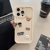Трехмерный Кофейный Мишка Яблоко 17 Чехол для Мобильного Телефона Iphone1511 Подходит для 16promax Ретро Мультяшный 12