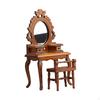 Миниатюрный набор мебели для макияжа Кукольный домик 1/12 для гостиной Ручная работа Деревянный Винтажный