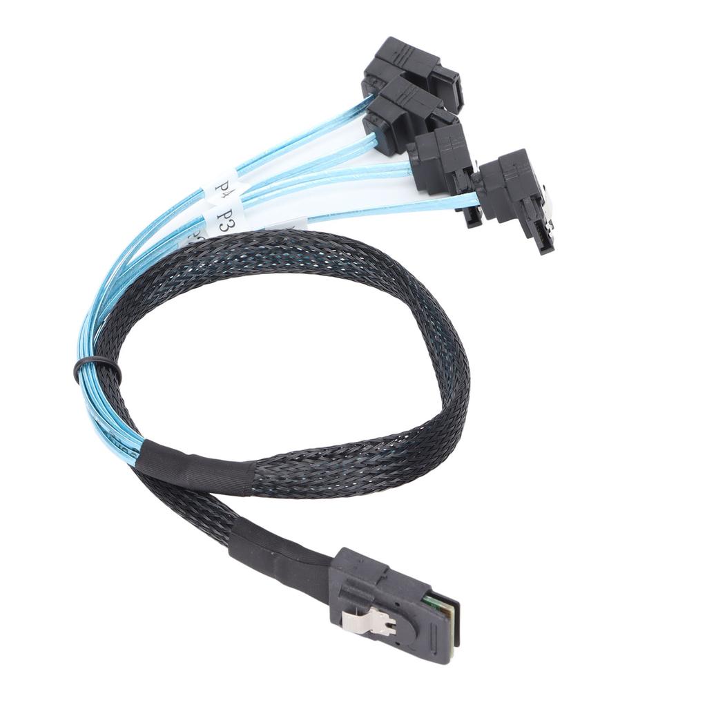 Кабель Mini SAS 36PIN Пластиковый Прочный 12 Гбит/с Высокоскоростной Стабильная Производительность Кабель Mini SAS к 4 SATA
