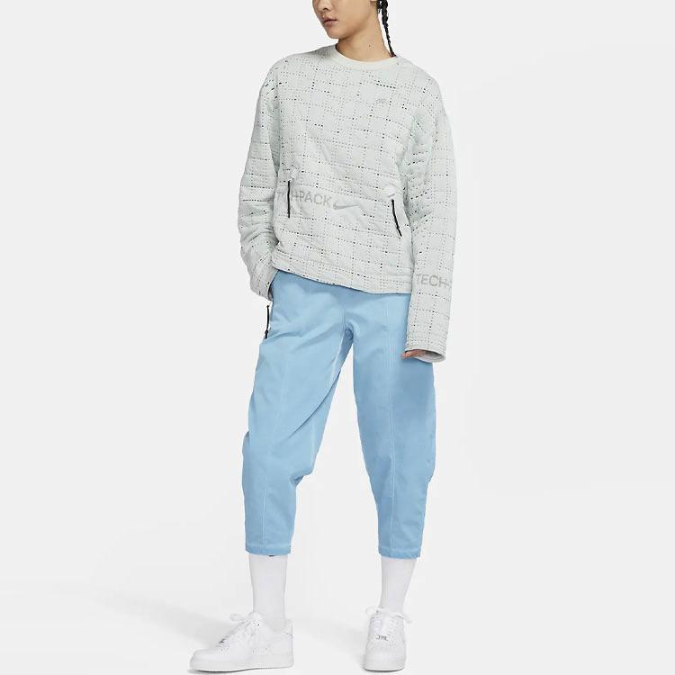 Nike Тканые спортивные брюки с высокой талией, женские, синие, DM6171-412