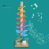 Игрушка-дерево со звуком Marble Run для детей, деревянная игрушка для развития мелкой моторики с 10 мячами для малышей, мальчиков и девочек, музыкальная игрушка-дерево