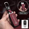 Zinc Alloy Leather Car Key Case Cover Shell For Mercedes Benz AMG A C E S G Class GLC CLE CLA GLB GLS W177 W205 W213 W222 X167 AW1