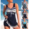 2024 Women's Sexy Beach Swimwear Tankini Two Piece Swimwear Print Tankini Beach Summer Fashion Beach Women's Swimwear Set