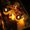12/24Pcs Solar Candles Rechargeable Flameless Flicker Outdoor LED Candle Waterproof Nightlight Garden Bedroom Party Home Decor