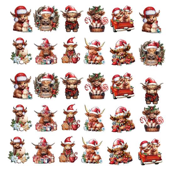 Рождественские лошадиные украшения 2D акриловые винтажные лошади рождественская елка подвесное украшение западная тема животные украшения для рождественской елки домашний декор