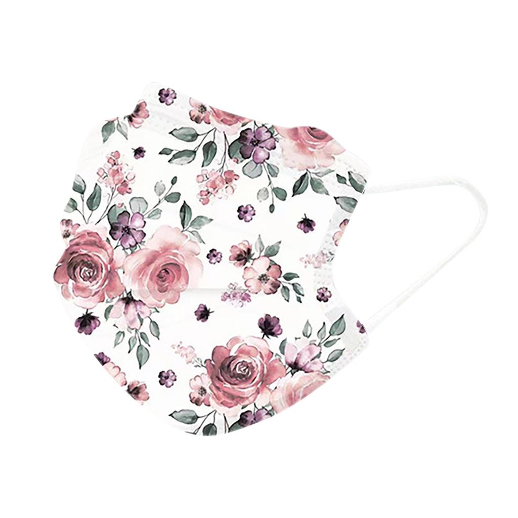 (Отличный дом)Одноразовая дышащая маска из спанлейса для взрослых с принтом