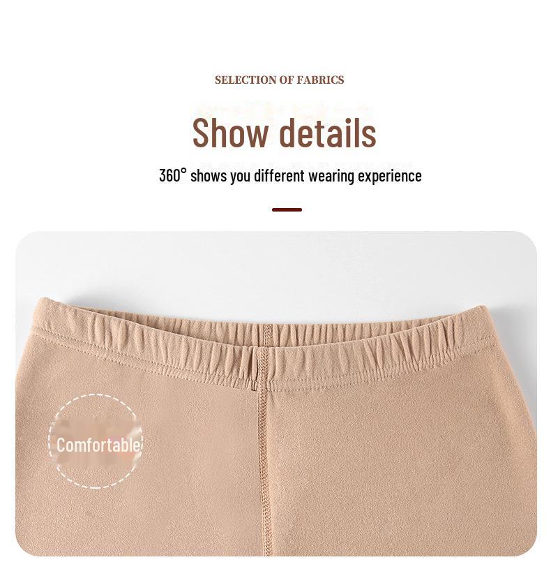 2024 Парный немецкий бархатный двухсторонний комплект термобелья с высоким воротником