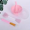 DIY Facemask Mixing Tool Kit with Soft Bowl Stick Spatula for Facial Mask Application 4PCS Silicone Face Mask Mixing Bowl Set