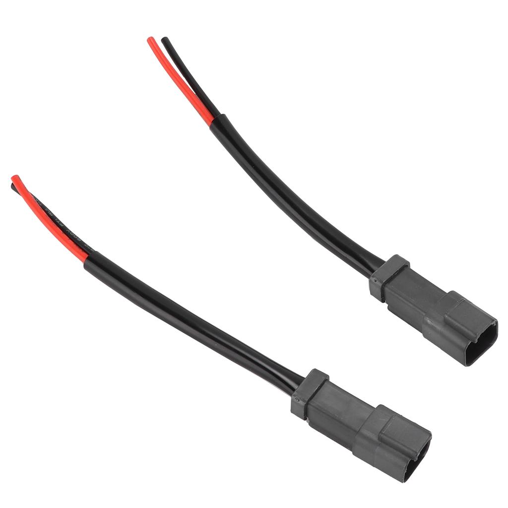 Пара разъемов DT типа «папа» для жгута проводов, переходники для ретрофита, универсальная проводка для фары, противотуманной фары 12В-24В