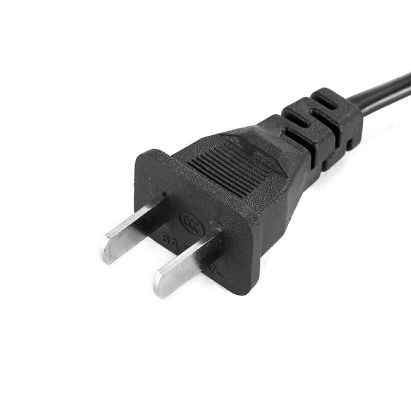 Pure Copper Anti-Freeze Medium Spec Desk Lamp/Speaker Power Cord with Flat Two-Pin Solder Tail