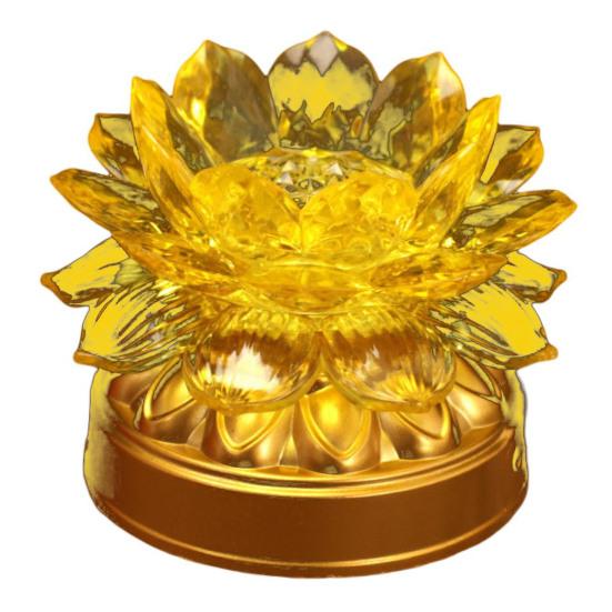 Красочная лампа лотоса Креативная форма Яркий цвет Мерцание на батарейках Свободный реалистичный вид Компактный размер Светодиодная лампа Будды Лотос Украшение рабочего стола