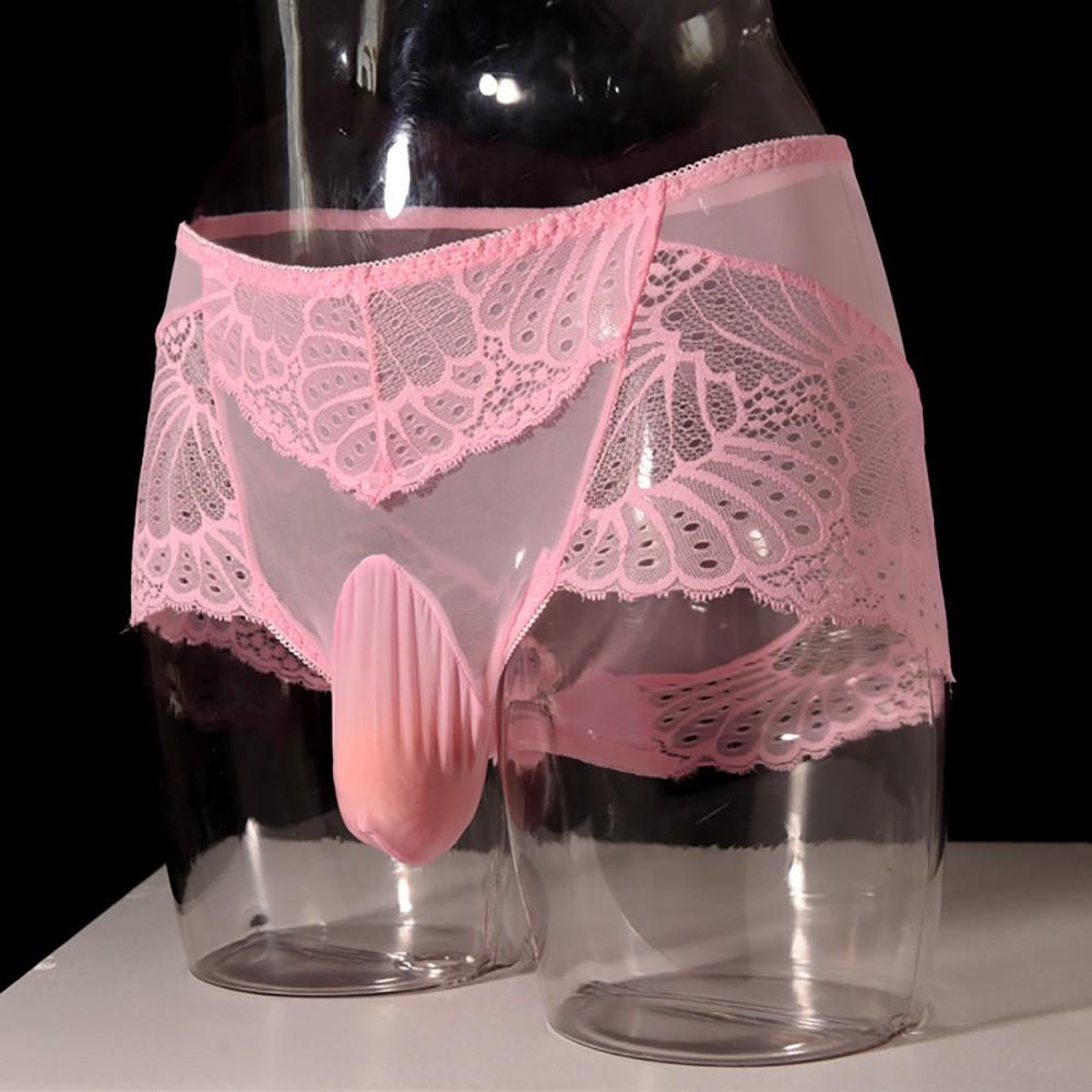 Мужские сексуальные кружевные стринги, стринги, трусы, нижнее белье Sissy