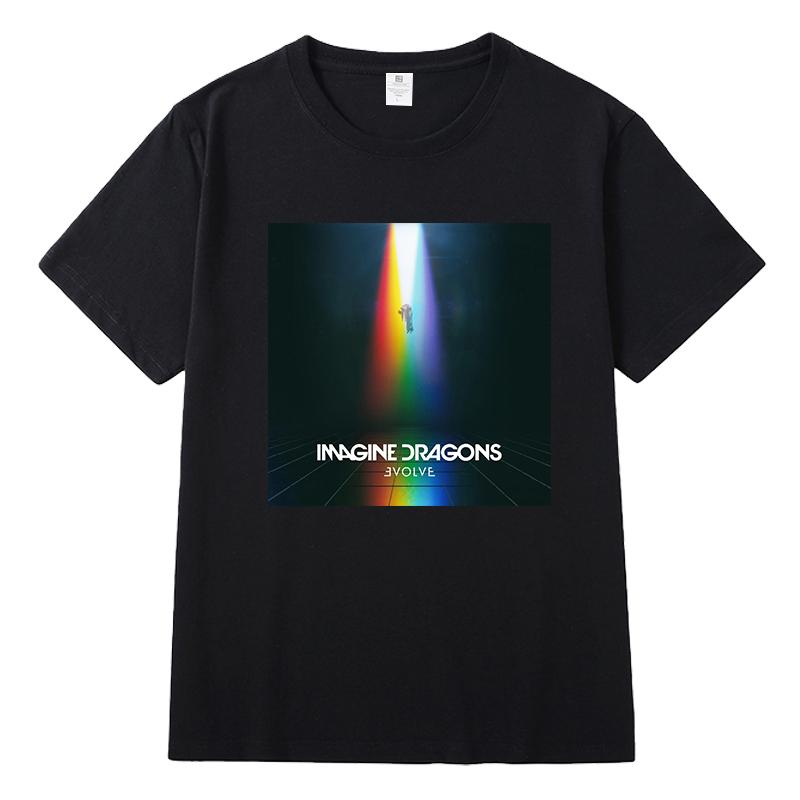 2025 Концерт Imagine Dragons Поддержка Around LOOM Та же футболка с коротким рукавом Мужская и женская одежда Высокое качество