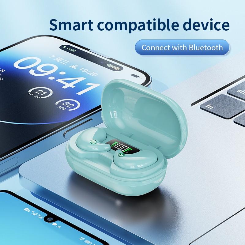 M16 Эргономичные невидимые наушники Беспроводная Bluetooth-гарнитура Светодиодный дисплей Наушники с шумоподавлением Наушники для сна