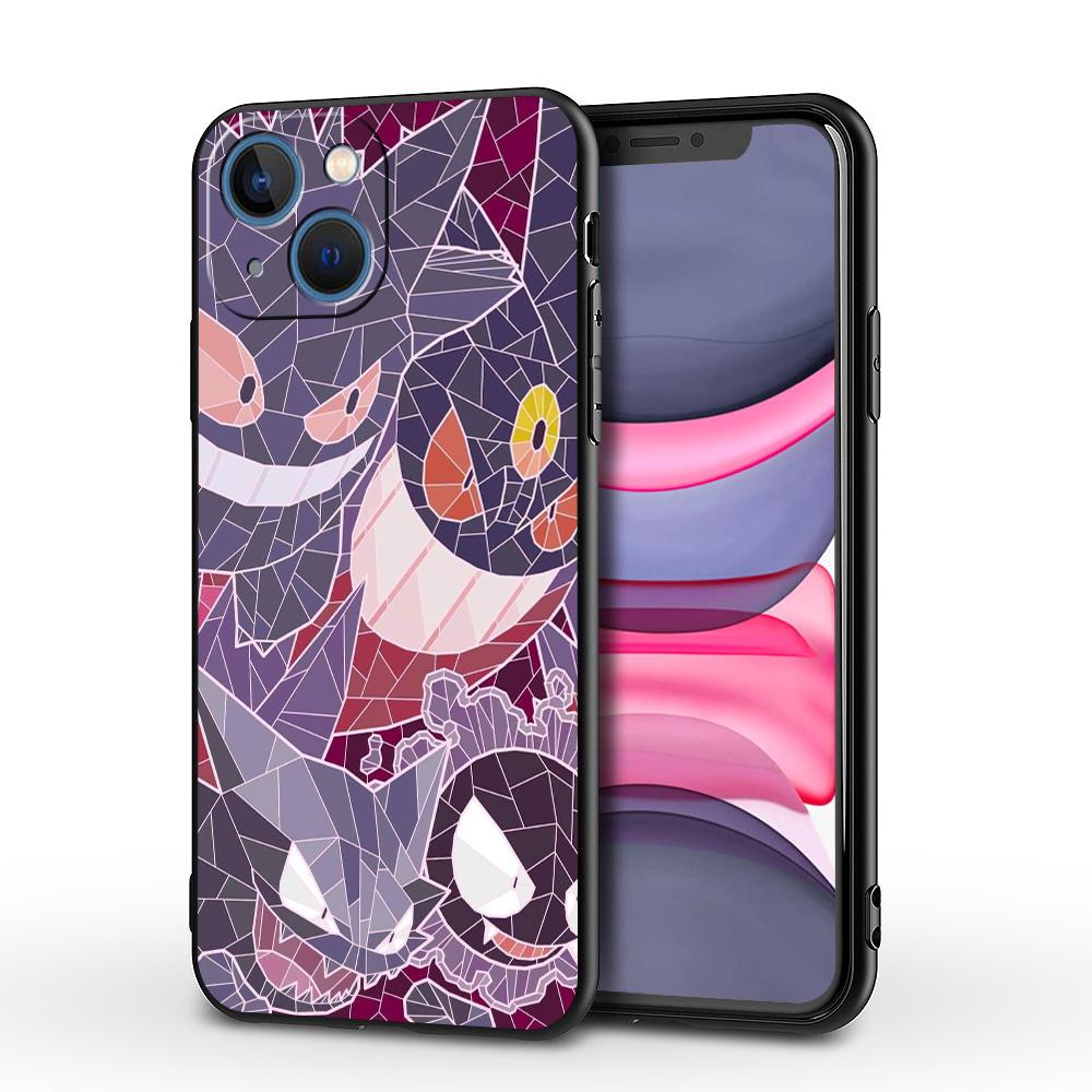 Цветной чехол с изображением Покемона Пикачу для iPhone XR XS X 12 Mini 13 Pro Max SE 14 Plus 7 8 6s 11 14Pro 13Mini 14, матовый мягкий чехол из ТПУ