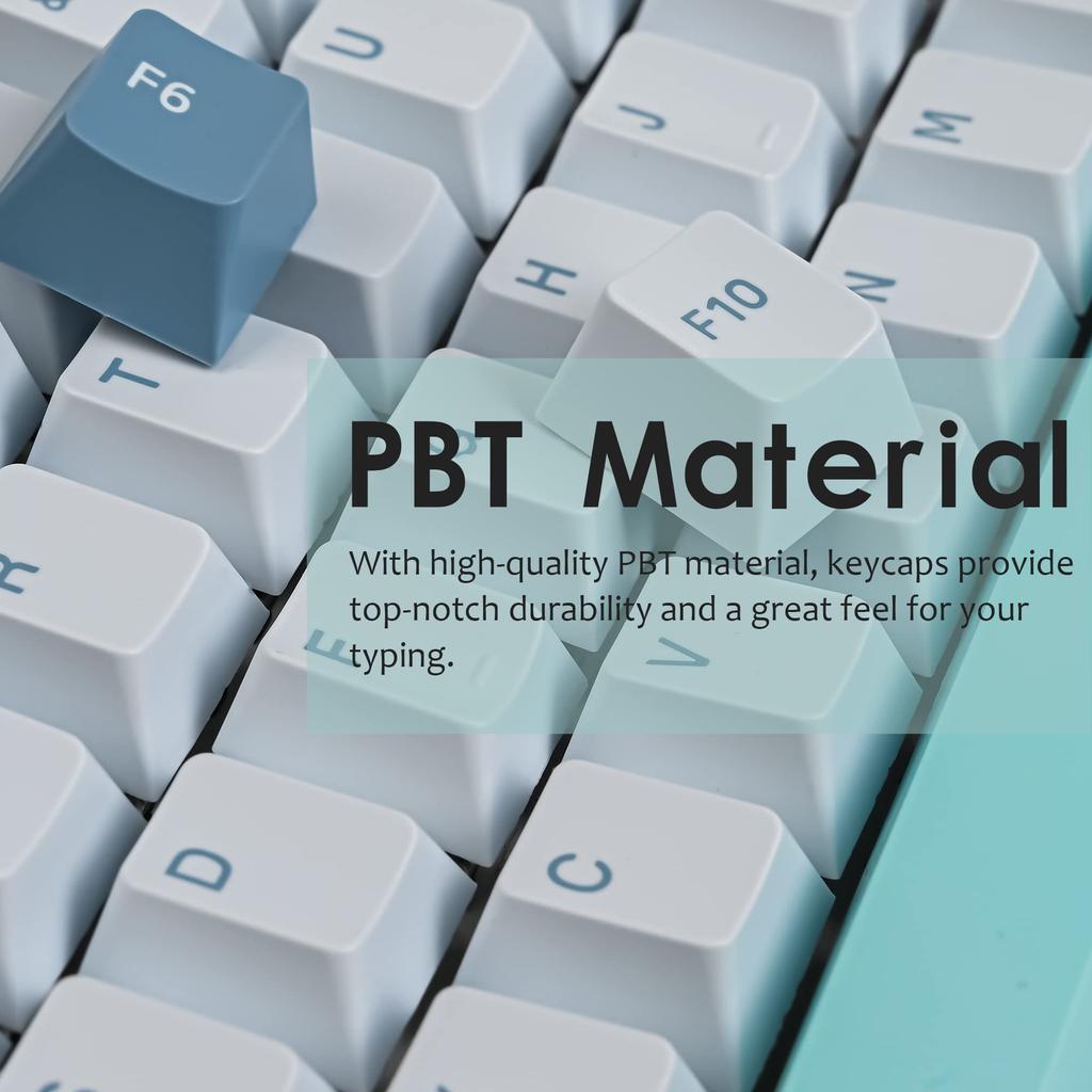 Ussixchare PBT Shoko Custom Keycaps, 168-key Cherry Profile Doubleshot Keycap Set for 60%, 64%, 84%, and 108 CherryGateron MX Switches On US ANSI