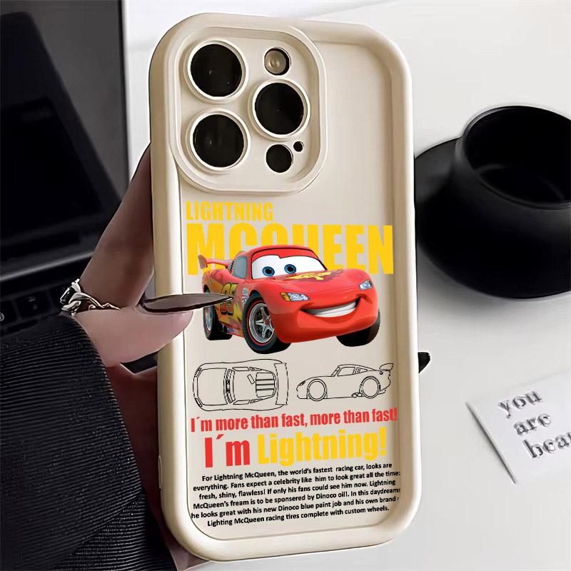 Чехол для телефона Дисней Молния Маккуин и Салли для iPhone 17E 11 12 13 14 15 16 17 Pro Max Fundas 17 Air Plus 16e 13 Mini Задняя крышка