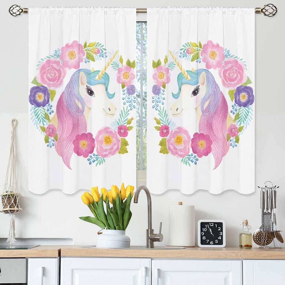 Japanese Style Kitchen Curtains Vintage Great Waves Kanagawa Artistic Short Tier Curtains for Bathroom Cafe Small Window Drapes