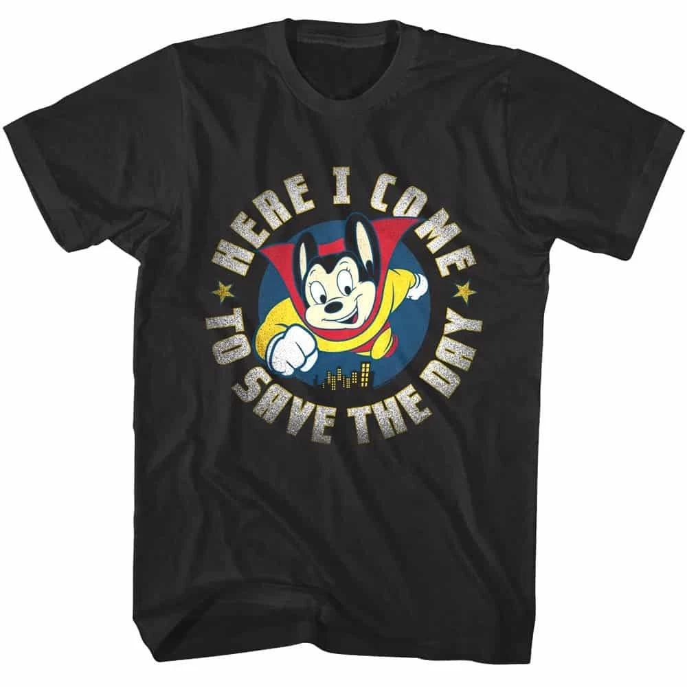 Mighty Mouse Here I Come Men's T Shirt