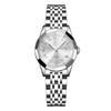 Watch Waterproof Fashion Watch Stylish Women Popular Arm Watch Analog Quartz Business Silver Watch for Women Watch Silver Dial Cute Watch