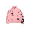 Li Ning X Panda Collaboration Casual Stand Collar Sports Long Sleeve Jacket Women Jackets Pink AFDP358-1