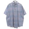 80s Vintage Check Pattern Short Sleeve Button Down Shirt Men's Used