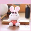 Bunny Wear Clothes Animal Plush Keychain Toy Stuffed Doll Backpack Pendants