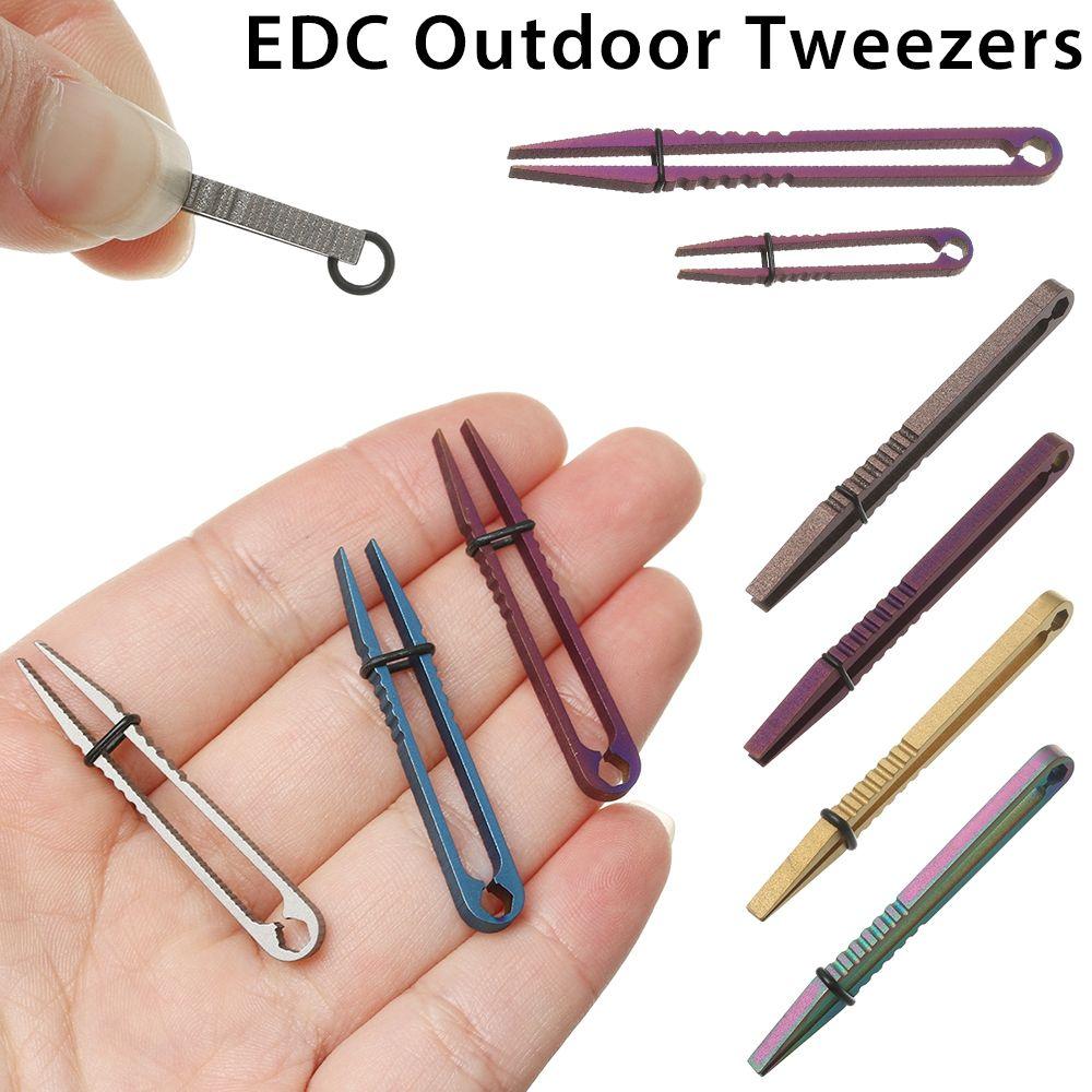 Tool Professional Tweezers Pick Up Clamping TC4 Clip Titanium Tweezer EDC Multipurpose Gadget