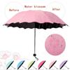 6 Color Fun Creative Water  Umbrella Women's Fashion Folding Flouncing Umbrella Double Layer Windproof  Uv Umbrella