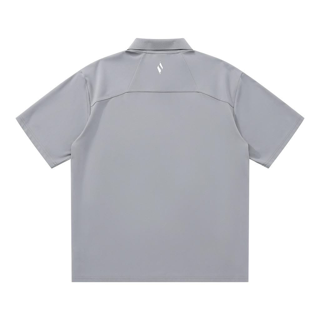 Skechers Elegant Diamond Collection Polo Shirt Unisex Gray L225M206-00Q9