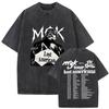 Vintage Washed MGK Lost Americana Tour 20252026 Print Tshirt Men Women Harajuku High Quality Fashion Oversized Cotton T Shirts