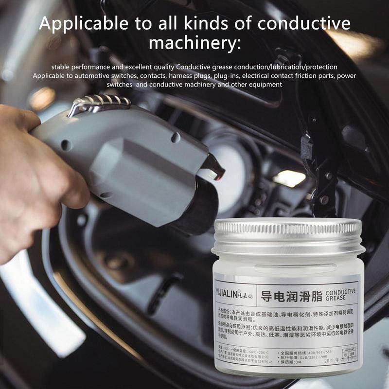 100g Electric Conductive Grease for Car Plug Circuit Plug-in Low Resistance Value Conductive Gel Lubrication for Car Household