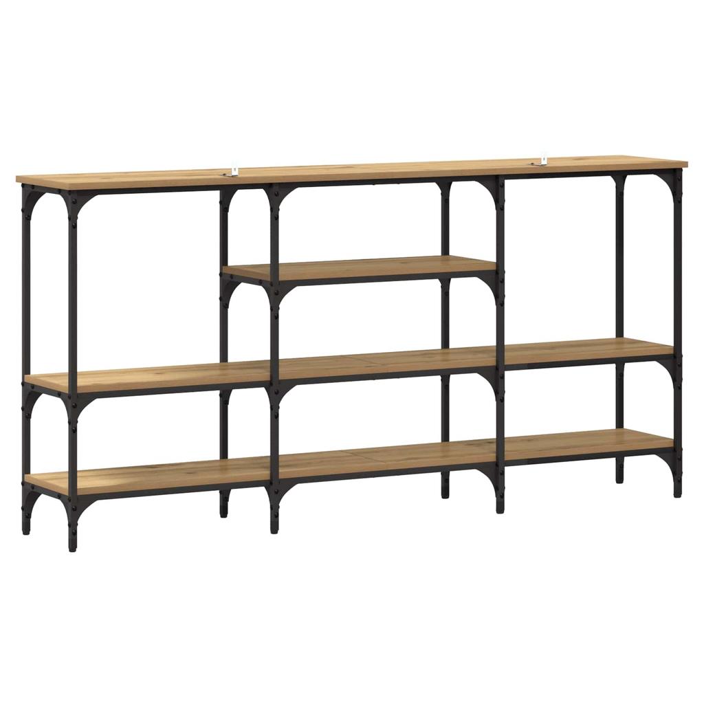 Artisan Oak Console Table 160 x 29 x 80 cm Particleboard