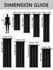 1pc Solid 100% Blackout Curtains with Grommets, Curtains for Living Room, Bedroom